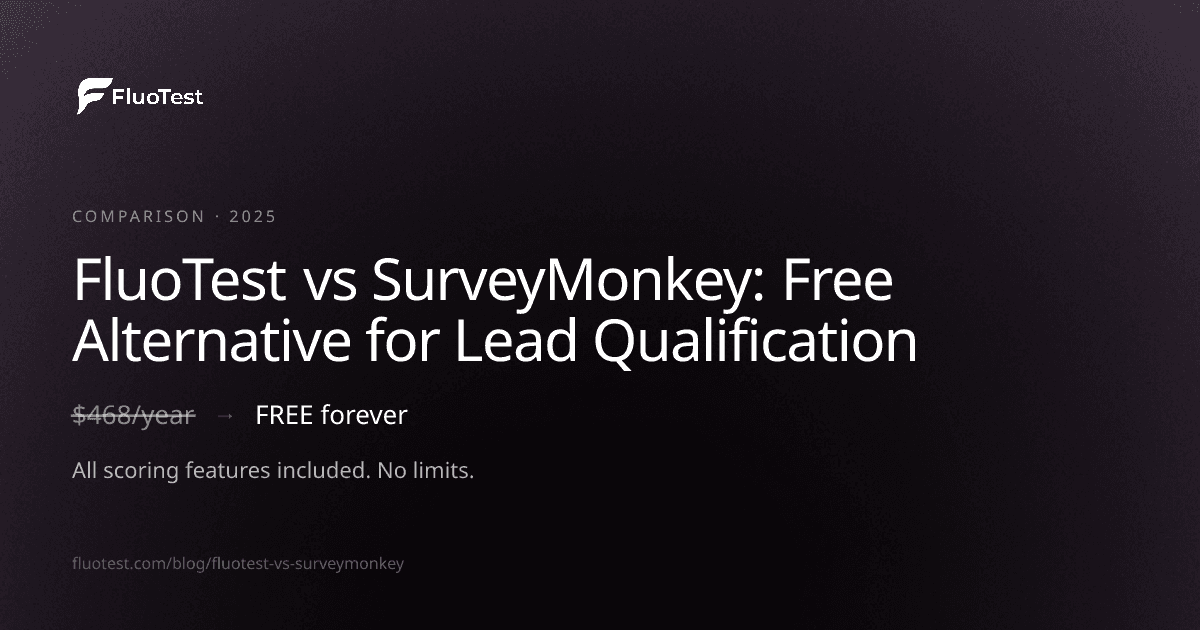 FluoTest vs SurveyMonkey: Free Alternative for Lead Qualification