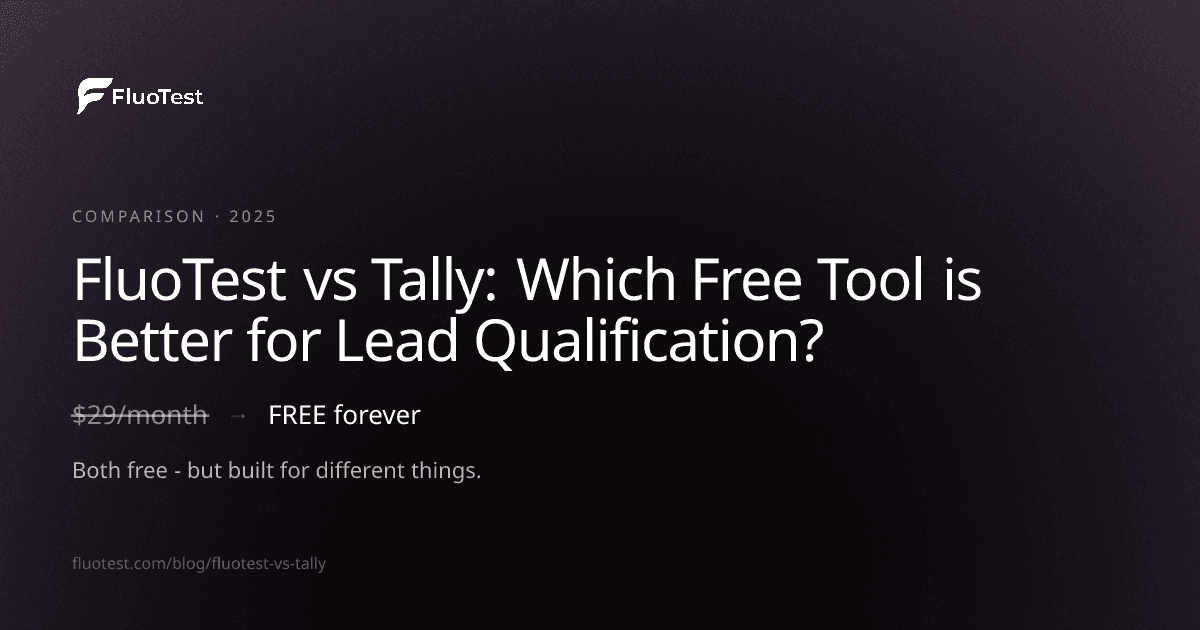 FluoTest vs Tally: Which Free Tool is Better for Lead Qualification?