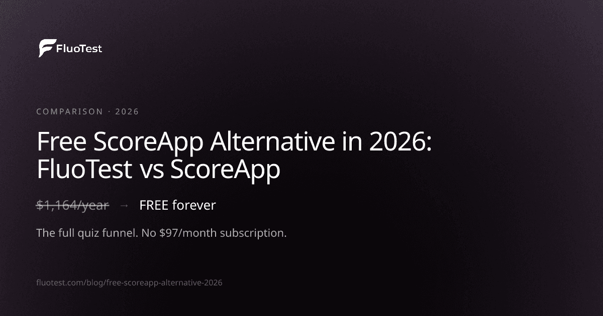 Free ScoreApp Alternative in 2026: FluoTest vs ScoreApp