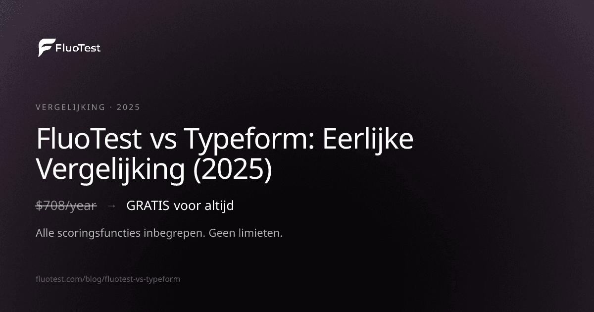 FluoTest vs Typeform – Free Alternative for Lead Qualification